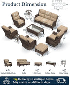 HILLGA 10-Piece Luxury Patio Furniture Set - Image 2