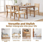 Westice Rattan Dining Chairs Set of 4, Farmhouse Natural Dining Room Chairs - Image 8