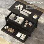 Rolanstar Coffee Table, 47.2" Lift Top Coffee Table - Image 5
