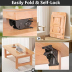 2 Pack Folding Brackets, Self-Lock Hinge - Image 4