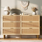 GarveeHome Rattan 6 Drawer Dresser by GarveeHome