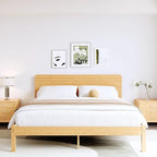 BOSRII 14in High Solid Bamboo Wood Platform King Size Bed Frame by FORYOURBETTERSLEEP
