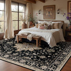 RELEANY Area Rugs 5'x8' Washable Non-Slip, Floral Vintage Distress Print - Image 7