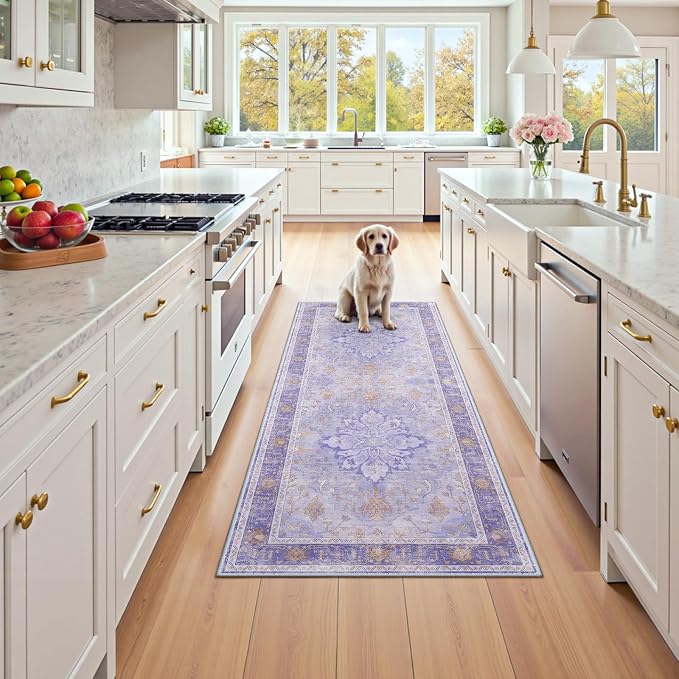 RELEANY Area Rugs 2'x6' Runner Rug Non Slip Washable - Image 3