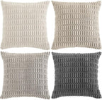 Fancy Homi 4 Packs Decorative Throw Pillow Covers - Image 9