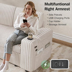 Vipbear 86" Modular Sectional Sleeper Sofa - Image 8