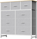 DUMOS 9 Drawer Dresser for Bedroom, Fabric Storage Organizer by DumosLifestyle