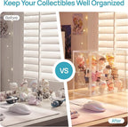 Vtopmart 2 Pack Acrylic Display Case, Stackable Figure Display Case - Image 6