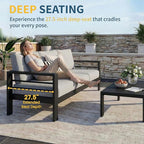 Solaste Aluminum Patio Furniture Set - Image 6