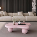 40” Cloud Coffee Table with 3 Ball Legs, Modern Irregular Center Table - Image 4