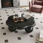 35" Cloud Coffee Table with 3 Ball Legs, Modern Minimalist Petal Center Table - Image 4