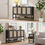 SICOTAS 55" Obsidian Sideboard Buffet Cabinet - Image 5