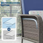 Garvee 2 Pieces Patio Furniture Set, Outdoor Wicker Chairs of 2, All Weather - Image 3