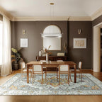 RELEANY Area Rugs 9'x12' Washable Non-Slip, Floral Vintage Distress Print - Image 9