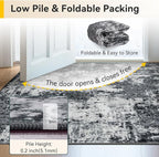 RELEANY Washable Area Rugs 3x4 Non-Slip Modern Abstract Soft - Image 5