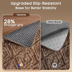 Ophanie 6x9 Brown and White Diamond Striped Rugs - Image 4