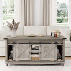 ALLSTAND 48" Farmhouse Lift Top Coffee Table - Image 4