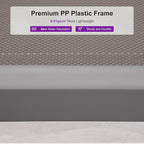 PURPLE LEAF Patio Chaise Lounge Chair Set Outside Aluminum Plastic Stackable - Image 5