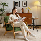 Karl home Mid Century Modern Accent Chair - Image 3