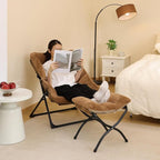 Comfy Saucer Chair for Adults, Soft Faux Fur Bedroom Chair, Accent Dorm Chairs - Image 5