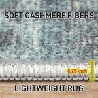 2'6''x8' Runner Rugs Washable Rug: Modern Abstract Hallway Runner Rug Indoor - Image 7