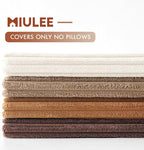 MIULEE Boho Farmhouse Throw Pillow Covers 20x20 Inch Set of 4 Rustic Mordern - Image 6