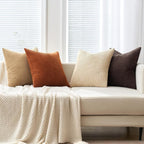MIULEE Boho Farmhouse Throw Pillow Covers 20x20 Inch Set of 4 Rustic Mordern - Image 5