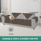 Foxdecor Couch Arm Covers Sofa Arm Cover, Arm Chair Covers Set of 2, Non-Slip - Image 5