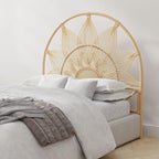 Kouboo Sunflower Rattan Full Headboard Bedroom Bedroom Furniture Headboard Full - Image 8