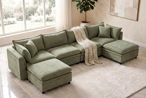 146.4'' Modular Sectional Sofa by zzlay