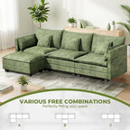 LEVELEVE 112.5" L-Shape Modular Sofa - Image 3