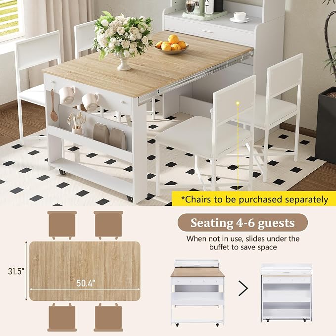 RuiSiSi Space Saving Folding Dining Table - Image 4