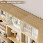 FACBOTALL Triple Wide Bookshelf, 6 Tier Large Bookshelf, Bookcase - Image 7