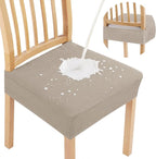 Smiry Waterproof Seat Covers for Dining Room Chairs Set of 6, Stretch Jacquard by Smiry