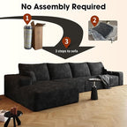 136" Sectional Couches for Living Room Cloud Couch Sofa - Image 7