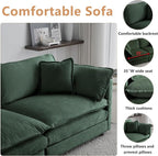 mikibama Modular Sectional Sofa, 111.5 Inch L Shaped Couch Set - Image 4