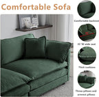 mikibama Modular Sectional Sofa, 146.5 Inch U Shaped Couch Set - Image 3