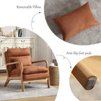 INZOY Mid Century Modern Accent Chair - Image 6