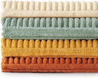 MIULEE Teal-Orange Decorative Throw Pillow Covers 20x20 Inch Set of 4 Boho - Image 8