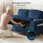 LINSY HOME Loveseat Sofa with Storage - Image 4