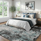 RELEANY Washable Area Rugs 8'x10' Non-Slip Modern Abstract Soft - Image 2