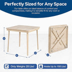 Stakmore Classic Straight Edge Square Folding Card Table 32x32 - Image 3