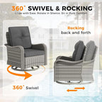 8-Seat Outdoor Wicker Patio Furniture Set - Image 5