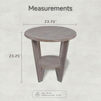 Set of 2 Rustic Farmhouse end Table - Image 3