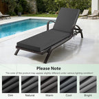 2 Pcs Chaise Lounge Cushions Outdoor Set of 2, Outdoor Chaise Cushion - Image 7