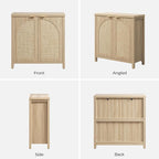 SICOTAS Rattan Sideboard Buffet Cabinet - Image 9