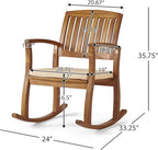 Christopher Knight Home Selma Acacia Rocking Chairs - Image 5