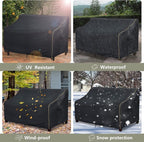 Patio 3-Seater Sofa Cover, Outdoor Couch Cover Fits up to 76W x 32.5D x 33H - Image 9