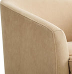Swivel Barrel Accent Chair, Round Chenille Fabric Living Room Arm Chairs - Image 8
