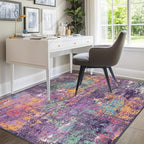 RELEANY Washable Area Rugs 5'x7' Non-Slip Modern Abstract Soft - Image 8